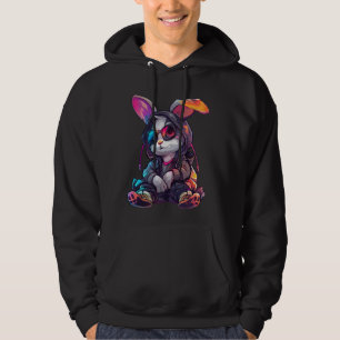 Sudadera Conejo con estilo Cyberpunk Conejo pequeño conejo