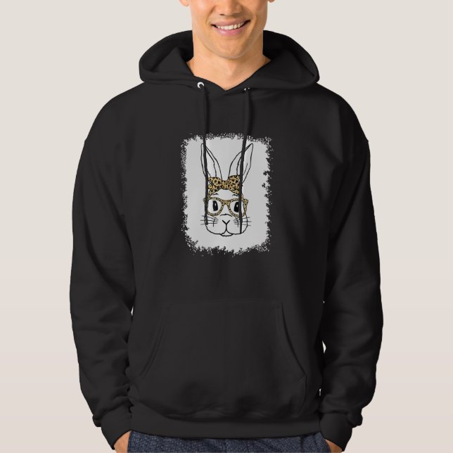 Sudadera Conejo con Leopard Glasses Easter Day Guay Rabbit (Anverso)