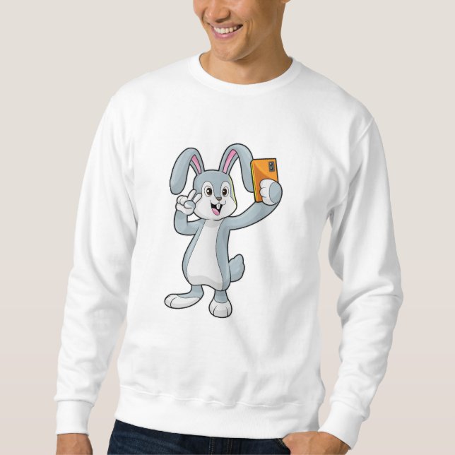 Sudadera Conejo con móvil (Anverso)