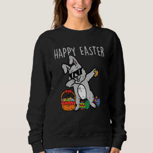 Sudadera Conejo Conejo Conejo Conejo Feliz Pascua Baile Niñ