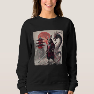 Sudadera Conejo conejo conejo gráfico samurai Rabb japonés
