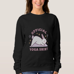 Sudadera Conejo de conejo lindo Yoga Pose Grap divertido de