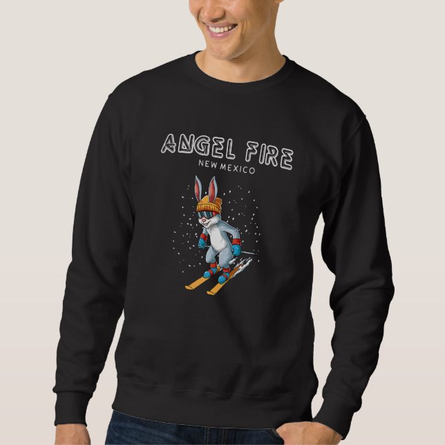 Sudadera Conejo de esquí Angel Fire New Mexico (Anverso)