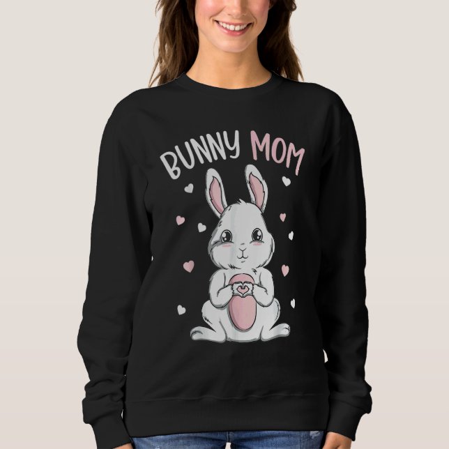 Sudadera Conejo de mamá Chicas de amor de conejo Día de la  (Anverso)