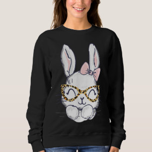Sudadera Conejo de Pascua con gafas de guepardo para mamá