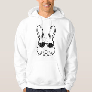 Sudadera Conejo De Pascua Con Gafas Face Conejo Hombres Muj