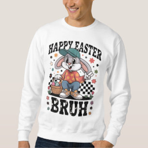 Sudadera Conejo de Pascua Divertido Bruh   Conejo Genial co