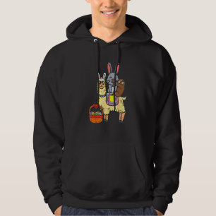 Sudadera Conejo De Pascua En Llama Huevos Cute Alpaca