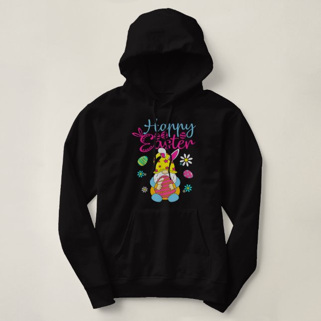 Sudadera Conejo de Pascua Feliz Día de Pascua Gnome de Prim (Diseño del anverso)