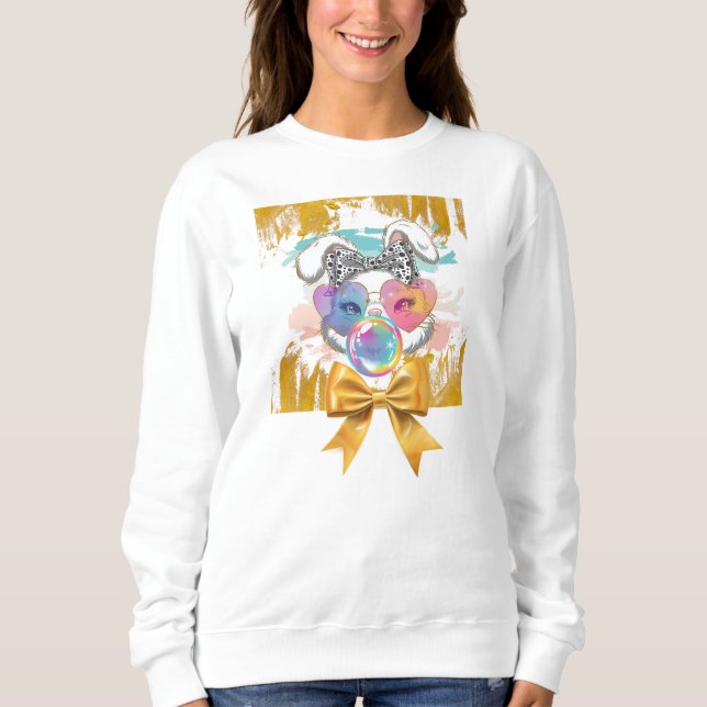 Sudadera Conejo de Pascua Funky  (Anverso)