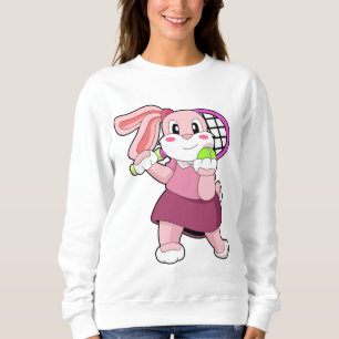 Sudadera Conejo de tenis con raqueta de tenis
