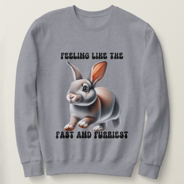 Sudadera Conejo Divertido  (Anverso del diseño)