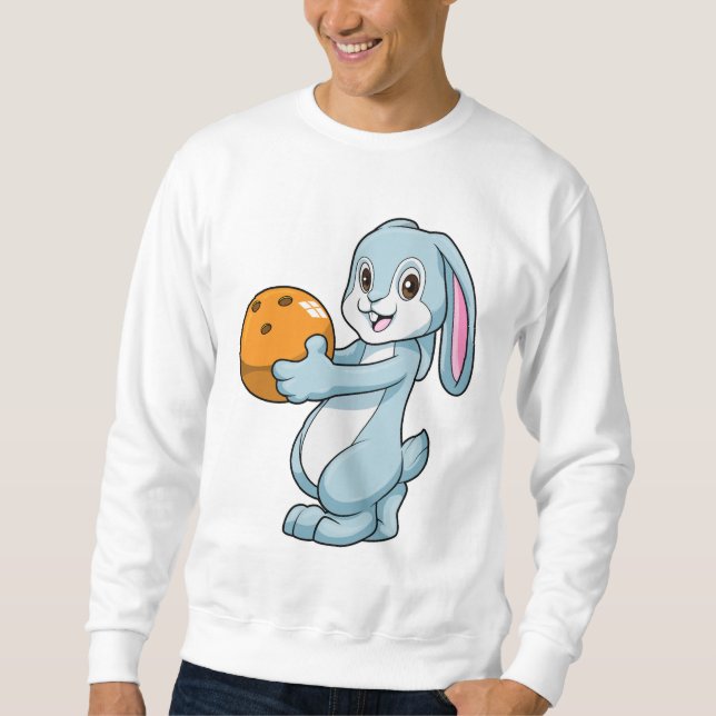 Sudadera Conejo en Bowling con bolas (Anverso)