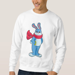 Sudadera Conejo en invierno con bufanda
