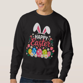 Sudadera Conejo Feliz de Pascua Huevo de Pascua de Primaver