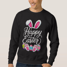 Sudadera Conejo Feliz de Pascua Huevo de Pascua de Primaver