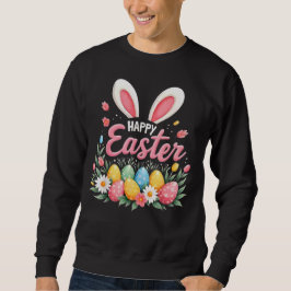 Sudadera Conejo Feliz de Pascua Huevo de Pascua de Primaver