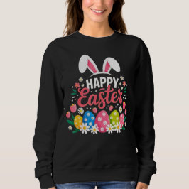 Sudadera Conejo Feliz de Pascua Huevo de Pascua de Primaver