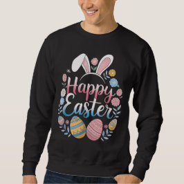 Sudadera Conejo Feliz de Pascua Huevo de Pascua de Primaver