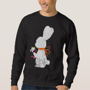 Sudadera Conejo gráfico de conejo floral conejo