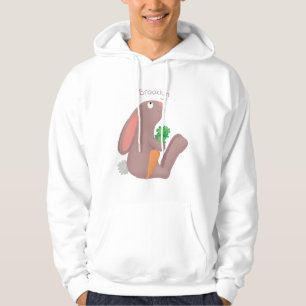 Sudadera Conejo lindo con personalizado de zanahoria sentad