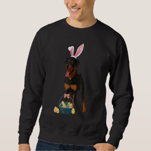 Sudadera Conejo Orejas Rottweiler Perro Cute Conejo Doge 1