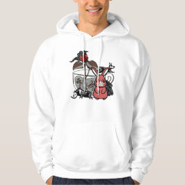 Sudadera Conejo Rojo Oscuro y Taza de Té Mística