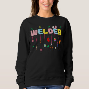 Sudadera Conejo Soldador Conejitos Huevos de Conejo Día de 