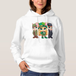 Sudadera Conejo Tripartito Para St Patrick