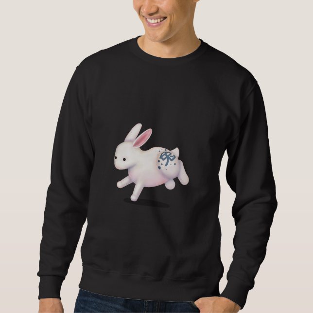 Sudadera Conejo zodiaco chino con Rótulo de astrología (Anverso)