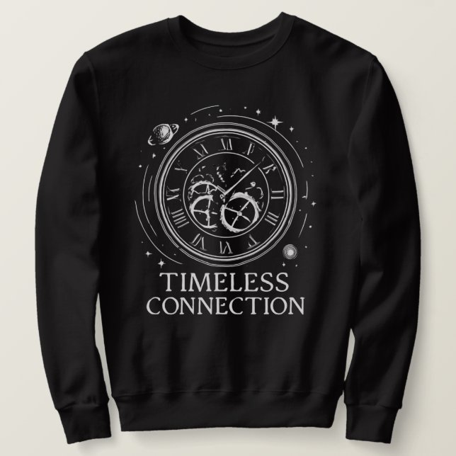 Sudadera Conexión Atemporal: Universo de Relojería (Anverso del diseño)
