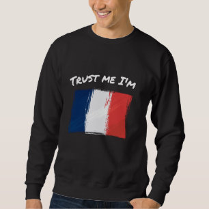 Sudadera Confía en mí soy francés - Vintage France Flag Pri