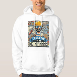 Sudadera "Confía en mí, soy ingeniero" Hoodie, diseñadora 3