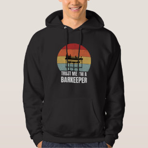 Sudadera Confía en Mí Soy un Barman Retro Vintage Trabajo S