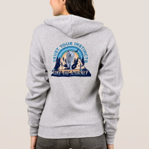 Sudadera Confía en tus Instintos Aventura del Lobo Ártico A