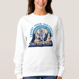 Sudadera Confía en tus instintos en el lobo ártico