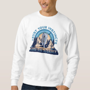 Sudadera Confía en tus Instintos Lobo Ártico