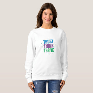 Sudadera Confía Piensa Triunfa – Diseño de Cita Motivaciona