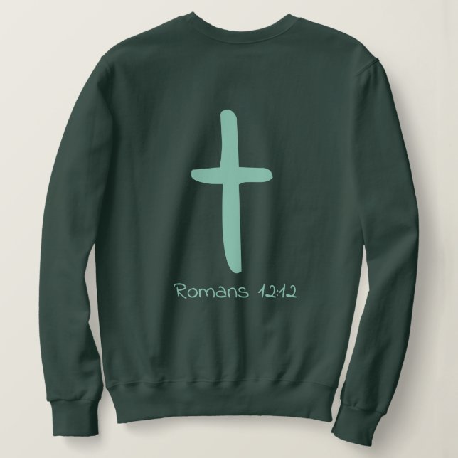 Sudadera Confianza cristiana Su oportunidad (Reverso del diseño)