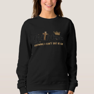 Sudadera ¡Confianza de Dios! Dios puede y Jesús, feliz cris