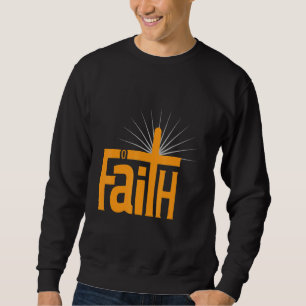 Sudadera Confianza en la fe cruza la biblia contra el crist