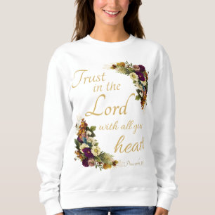 Sudadera Confiar en el SEÑOR con todo su corazón para las