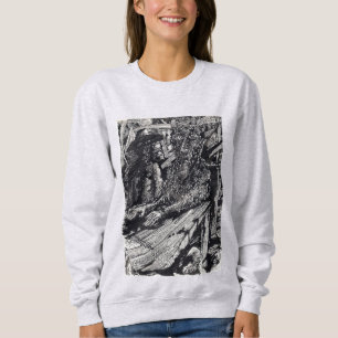 Sudadera "¡Confiesa!", dibujo de tinta india