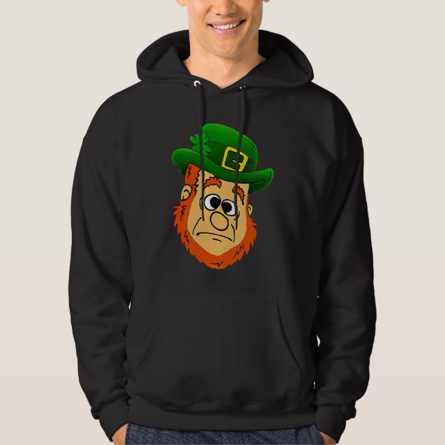 Sudadera Confused Leprechaun  St Patrick's Day Shamrock (Anverso)