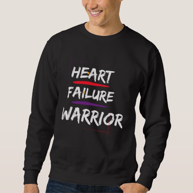 Sudadera Congestive Heart Failure Warrior  Heart Health Mot (Anverso)