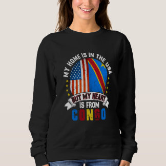 Sudadera Congolese American Patriot Heart is from Congo Fla