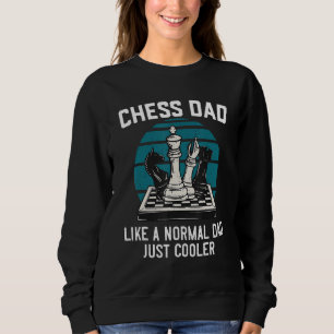 Sudadera Conjunto de ajedrez para hombres para padre jugado