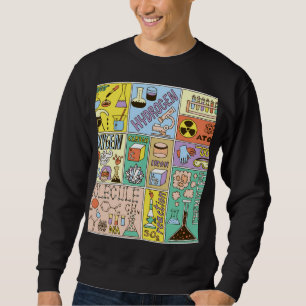 Sudadera Conjunto de Ilustraciones Vintage de Ciencia Quími