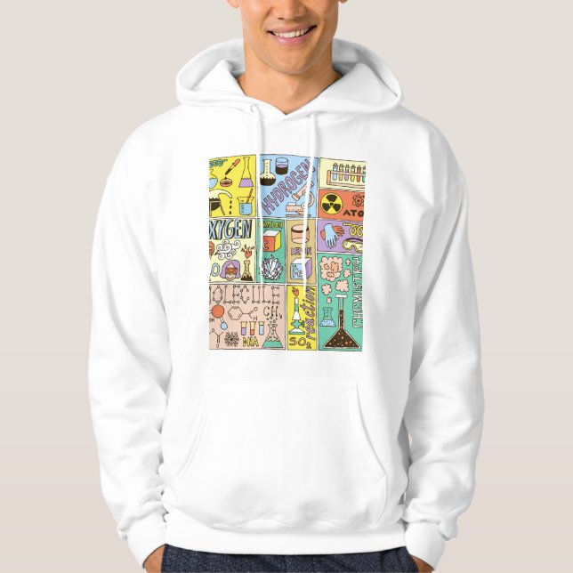 Sudadera Conjunto de Ilustraciones Vintage de Ciencia Quími (Anverso)
