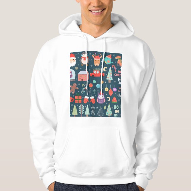 Sudadera conjunto vectorial navidades lindos elementos sant (Anverso)